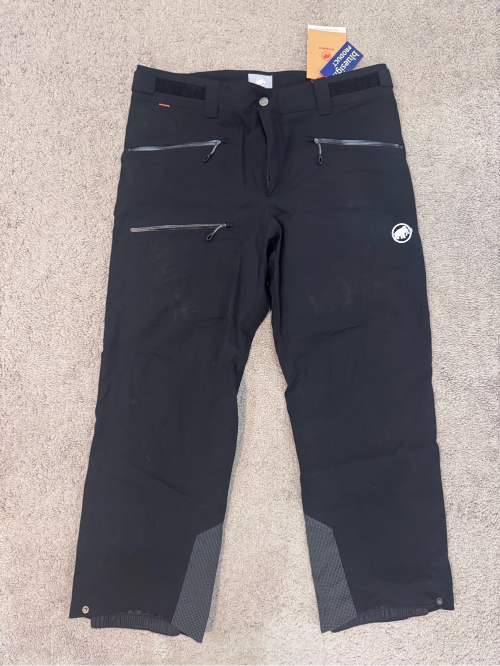 Mammut Men's Black Ski & Snowboard Softshell Pants